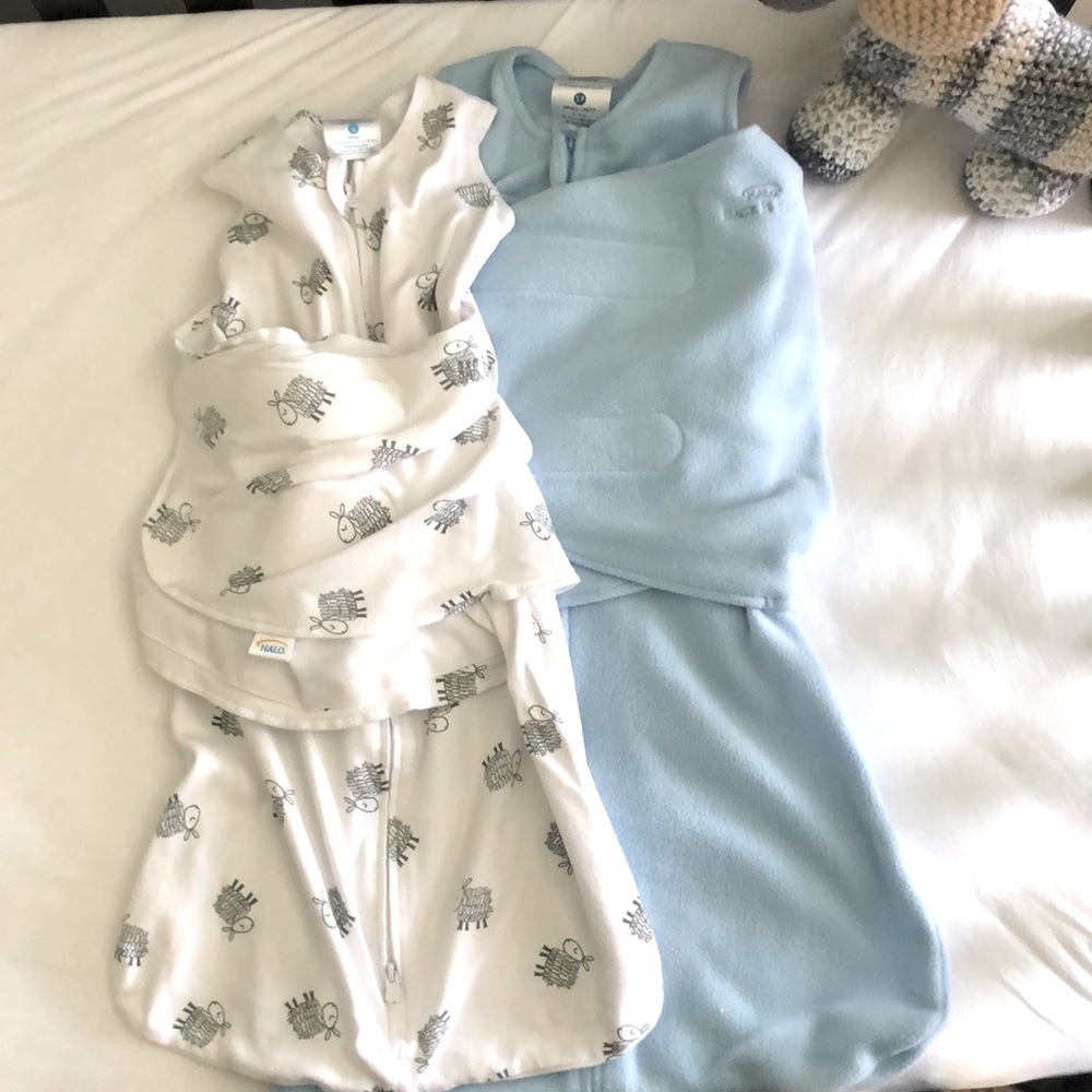 Halo Sleep Sack Swaddles Bundle Cotton and Fleece